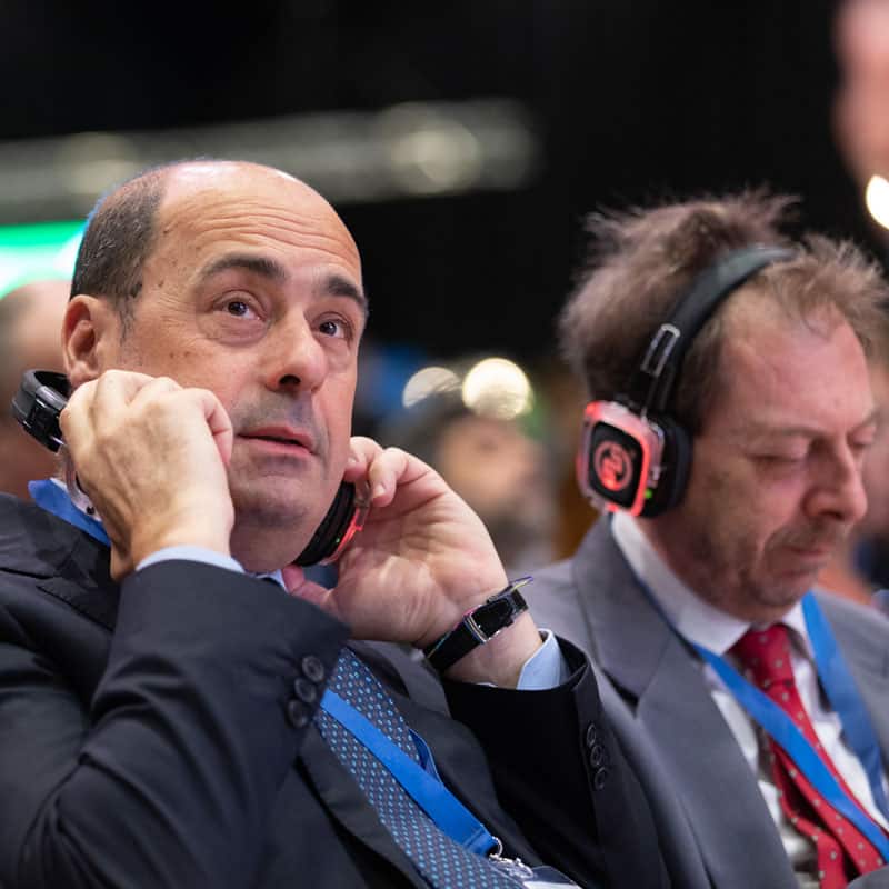 Institutional event with Silentsystem wireless headphones