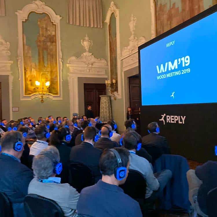 WeMakeFuture convention with Silentsystem wireless headphones