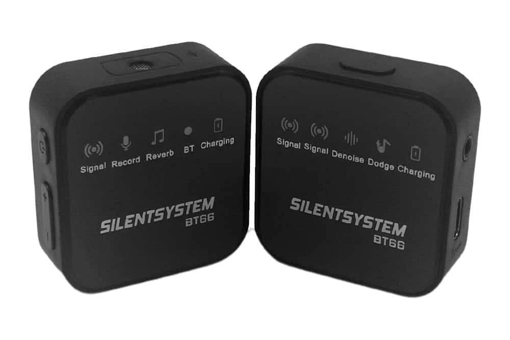 Two Silentsystem BT66 Bluetooth wireless microphones