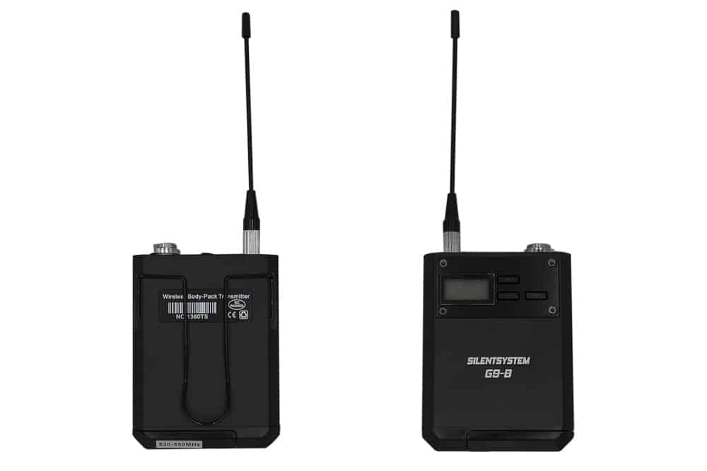 Two Silentsystem G9-B bodypack transmitters