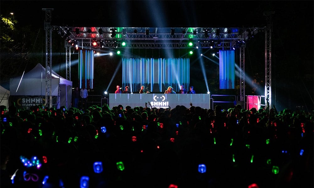silentdisco Managing wireless headphones at events