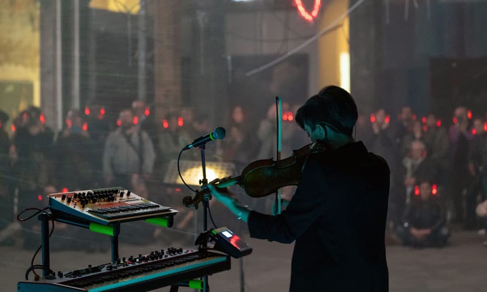 Studi di registrazione Concert in a recording studio with Silentsystem wireless headphones