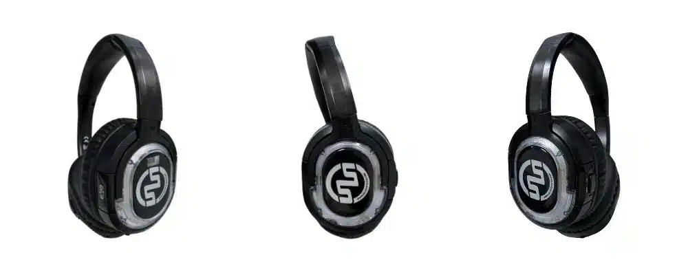 Silentsystem SX-858 – Cuffie wireless RF professionali Registered design of the Silentsystem SX-858 RF wireless headphones