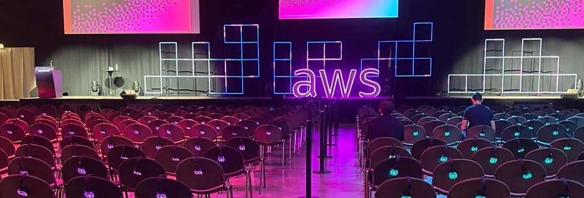 AWS Summit AWS Summit Milano - RF audio system and Silentsystem wireless headphones at Fiera Milano Rho
